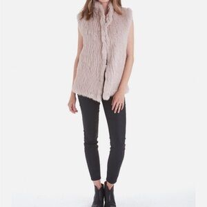 Love Token Faux Fur Vest in Pink